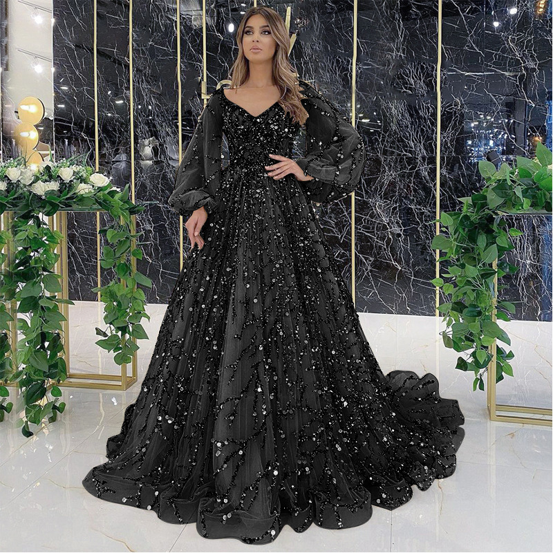3xl women's new temperament banquet long dress party evening girl elegant dress evening party dress 3xl women's new temperament banquet long dress party evening girl elegant dress evening party dress