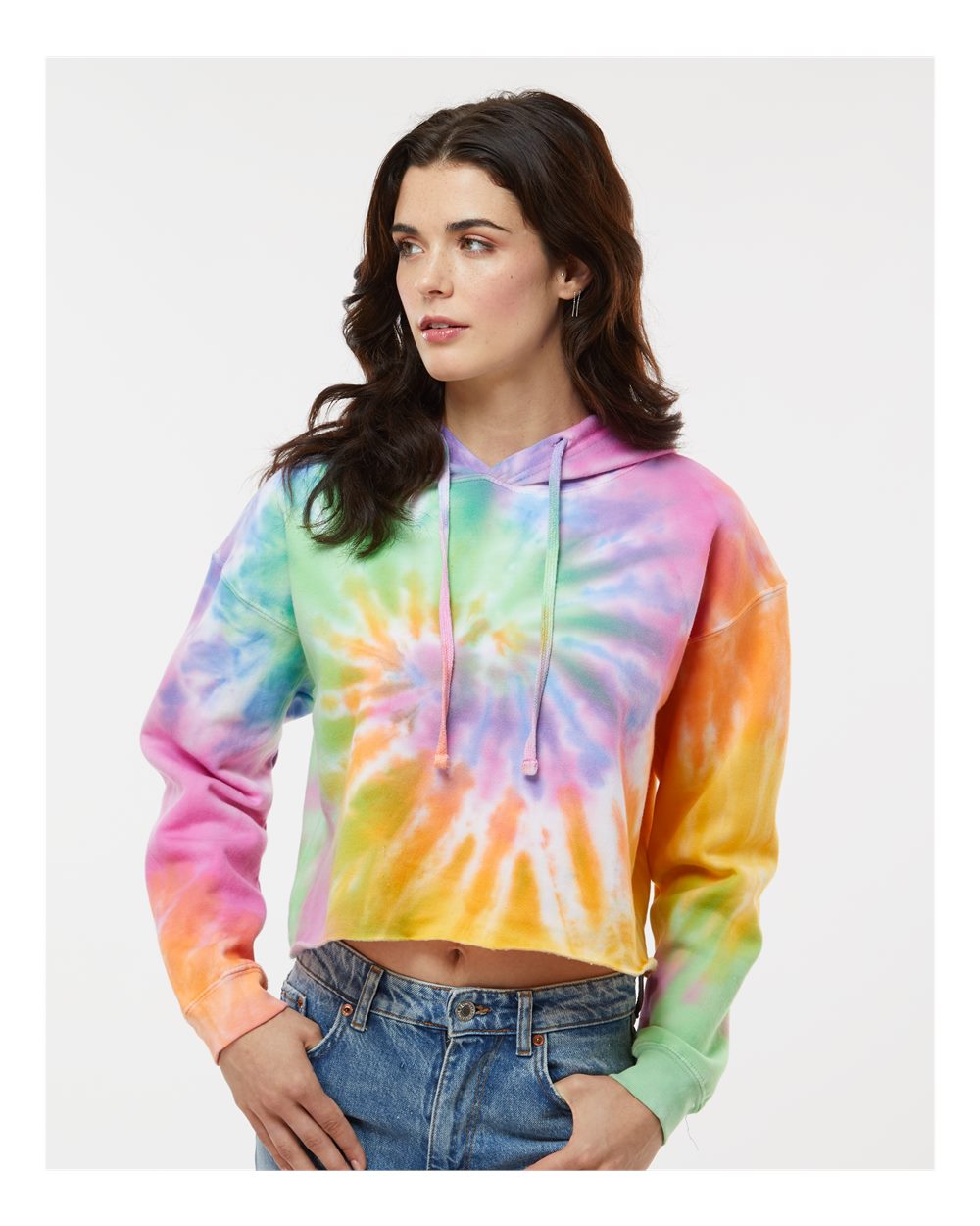 women's tie dyed crop hooded sweatshirt women's tie dyed crop hooded sweatshirt